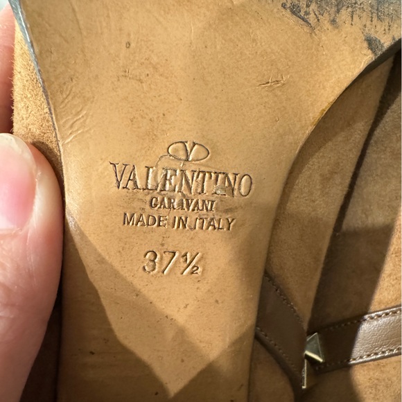 Valentino Rockstud Suede Block Heel Boots 37.5 - Picture 13 of 15